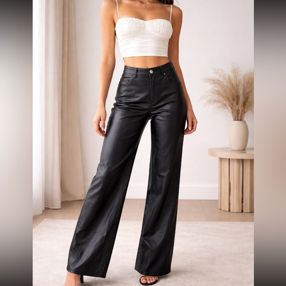 Faux Leather Pants